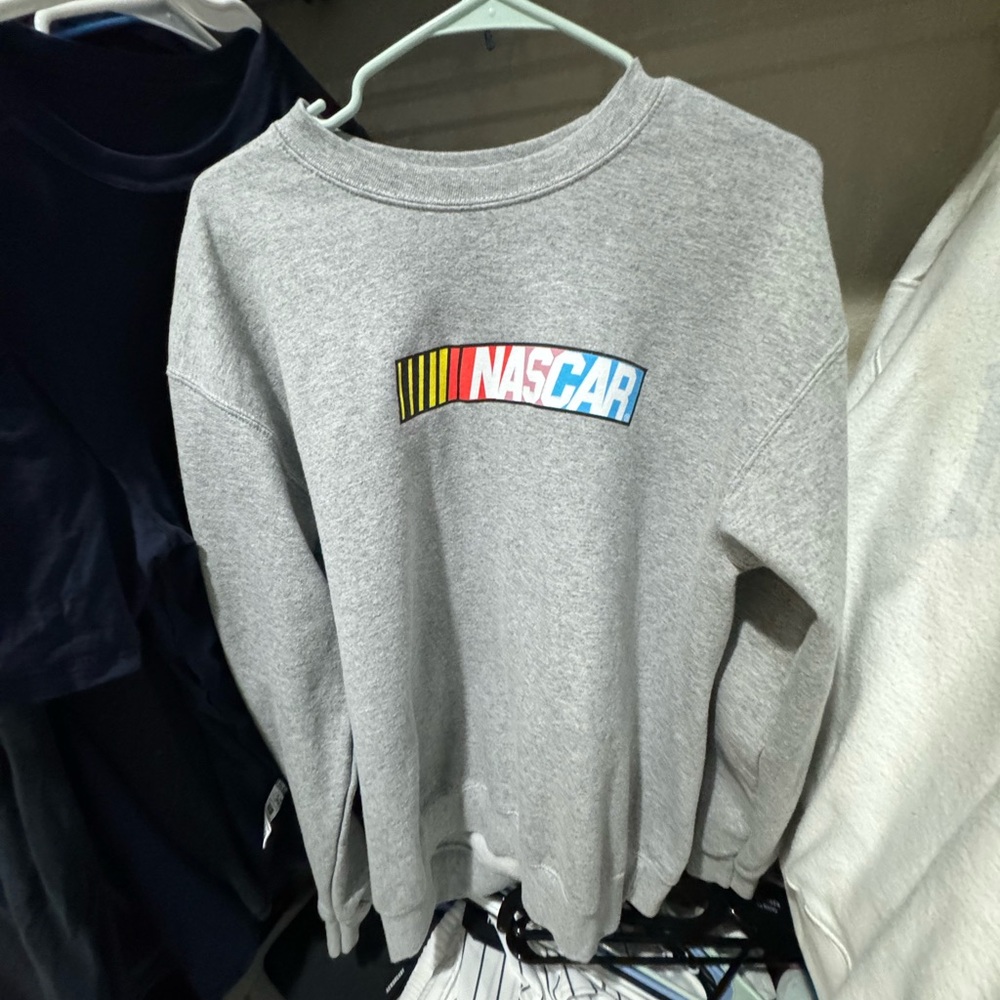 Tillys grey nascar crewneck